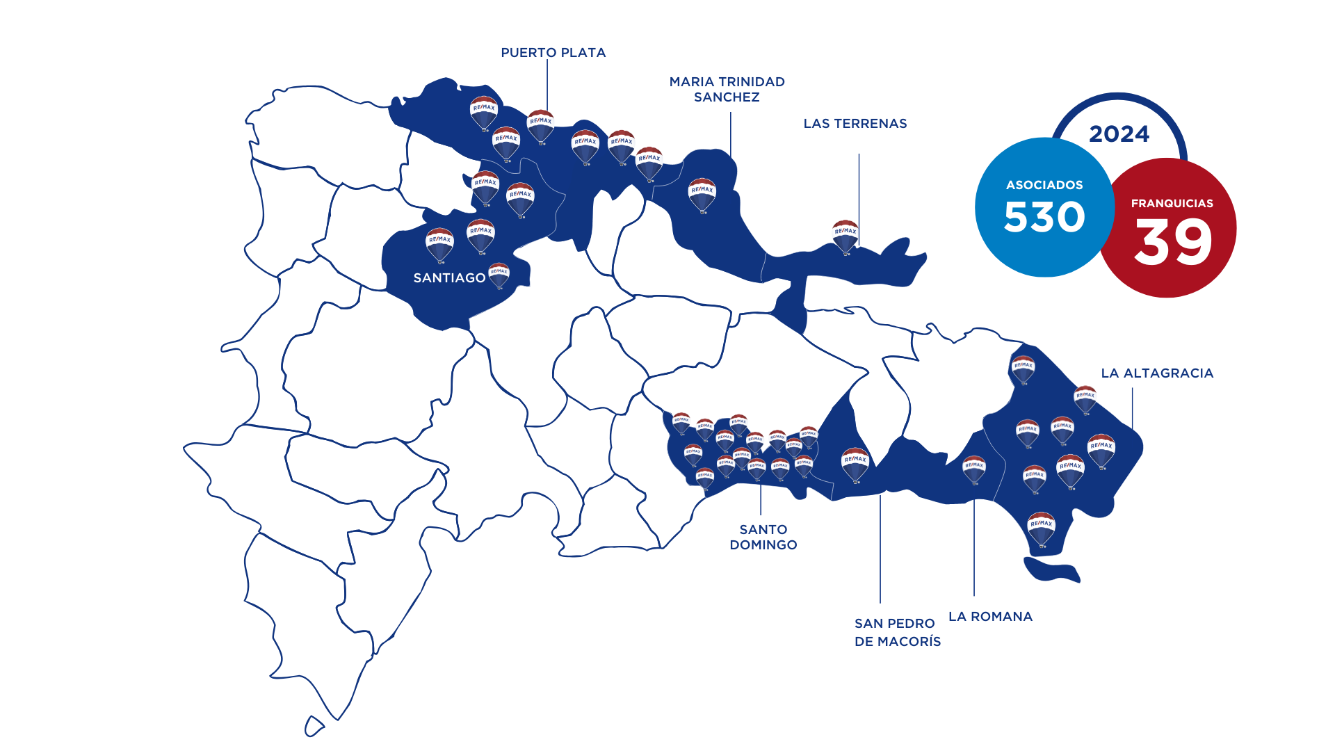 Ubicación oficinas de remax republica dominicana